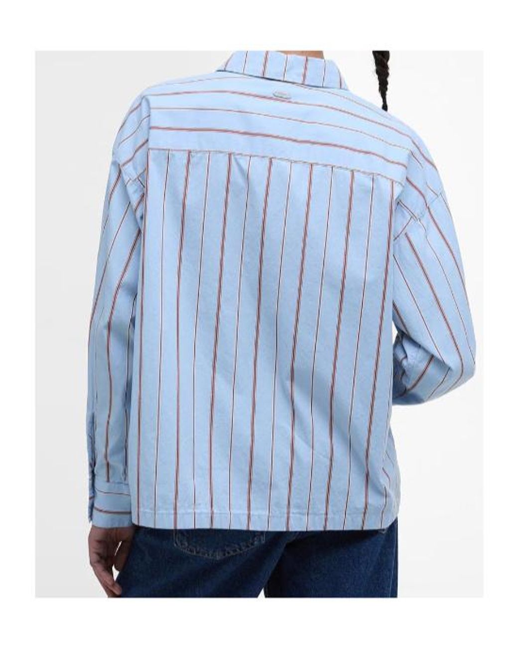 Barbour Blue Saffron Striped Relaxed Shirt