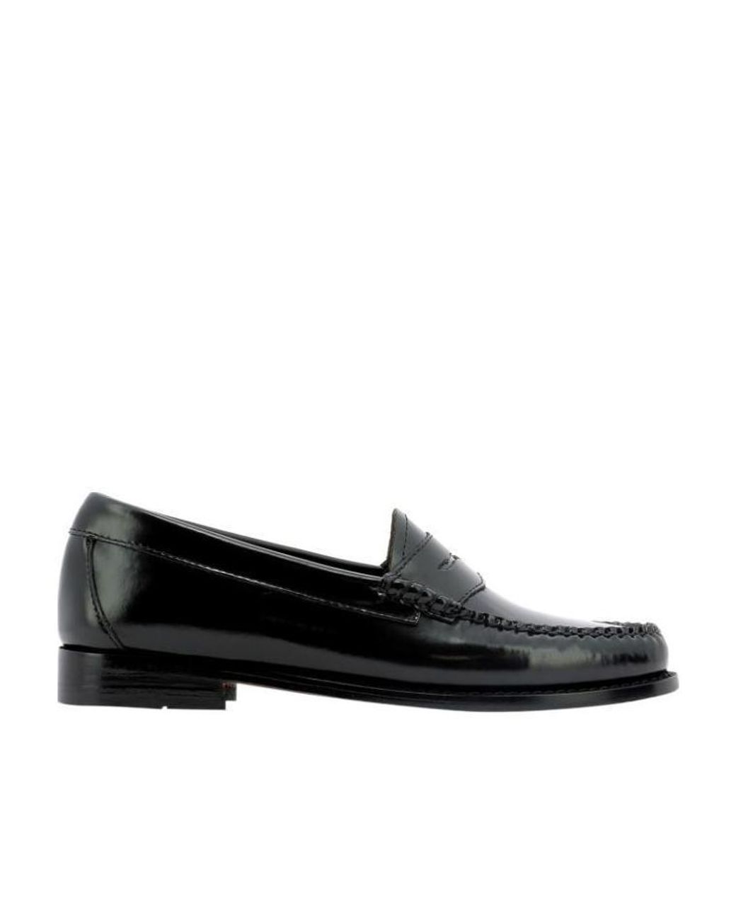 G.H.BASS Black Penny Bar Loafers