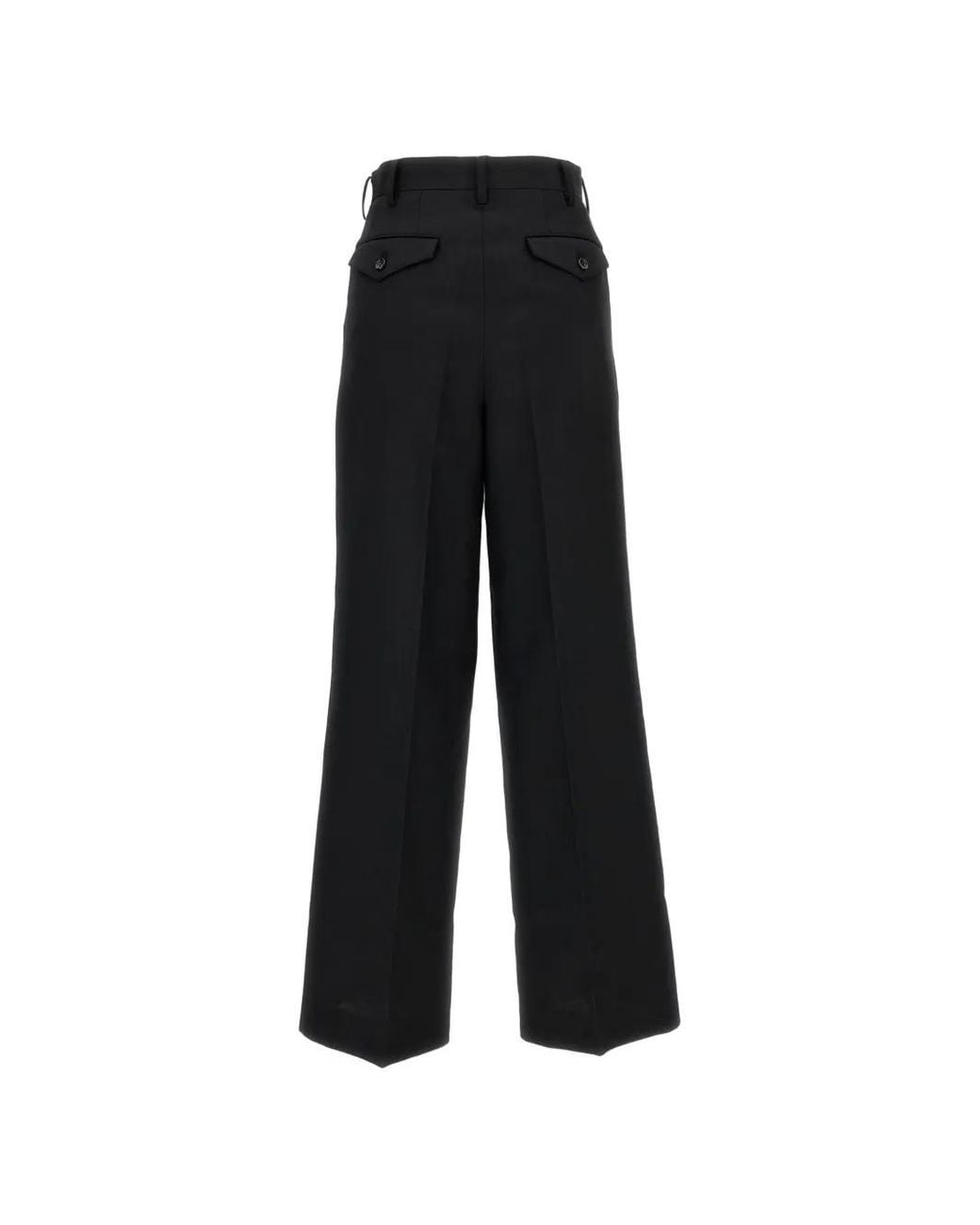 Junya Watanabe Black Pleated Trousers