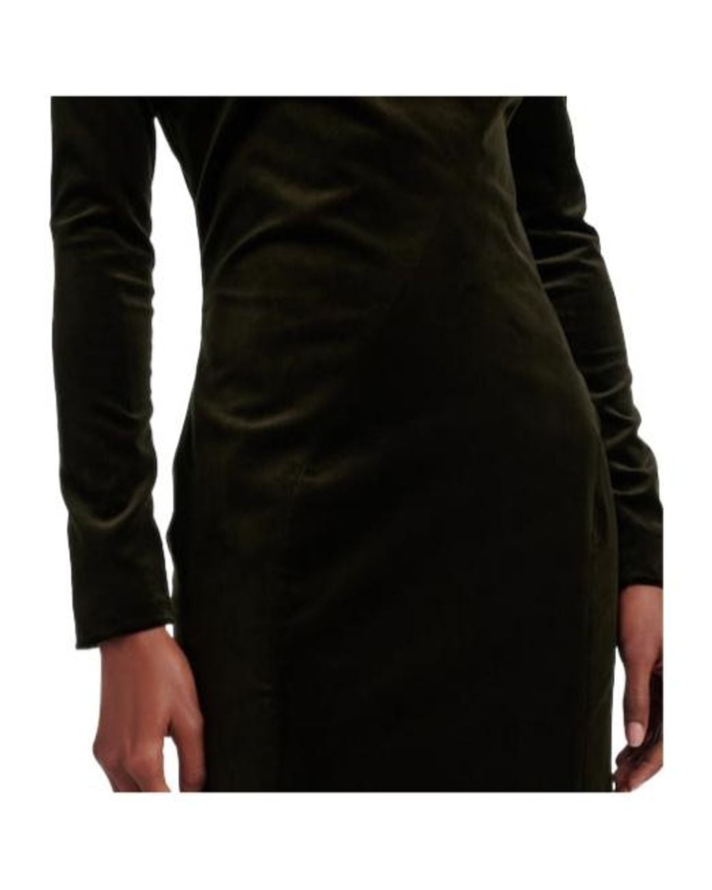 Jil Sander Black Cotton Velvet Gown