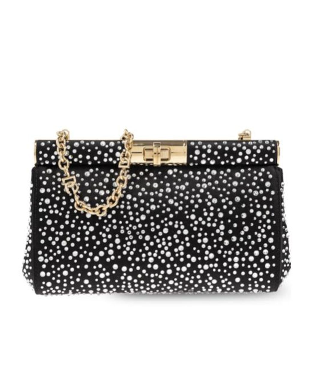Dolce & Gabbana Black Small Marlene Shoulder Bag