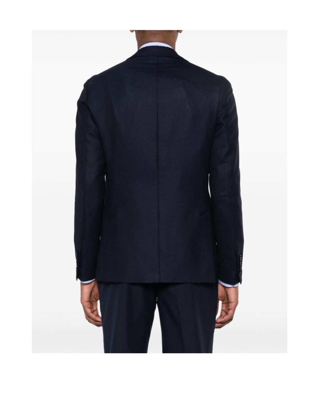 Lardini Blue Single-Breasted Tailored Blazer for men