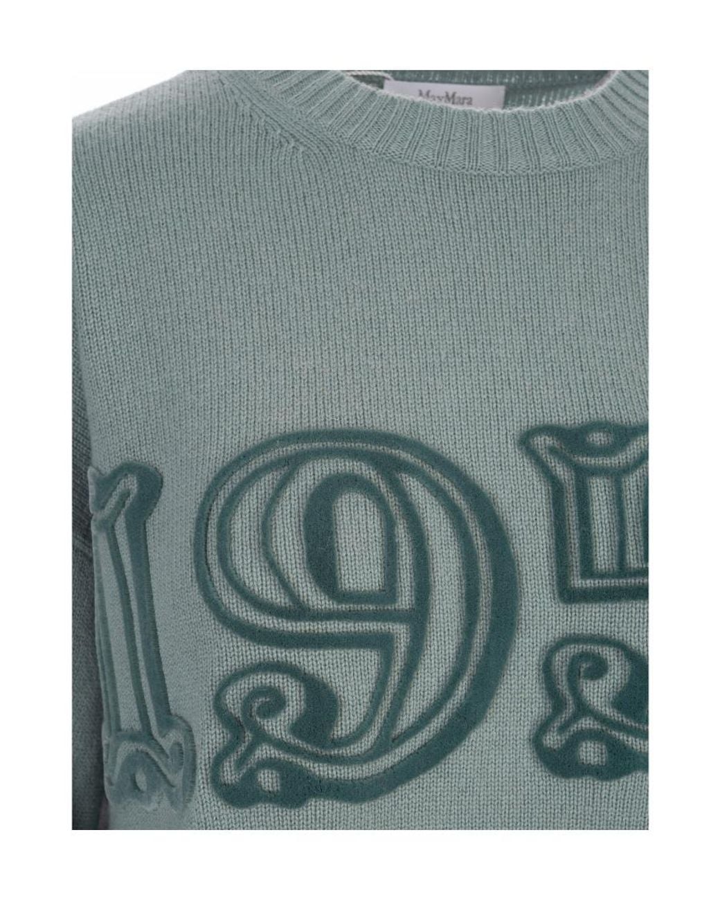 Max Mara Gray Wool-Cashmere Blend Jumper