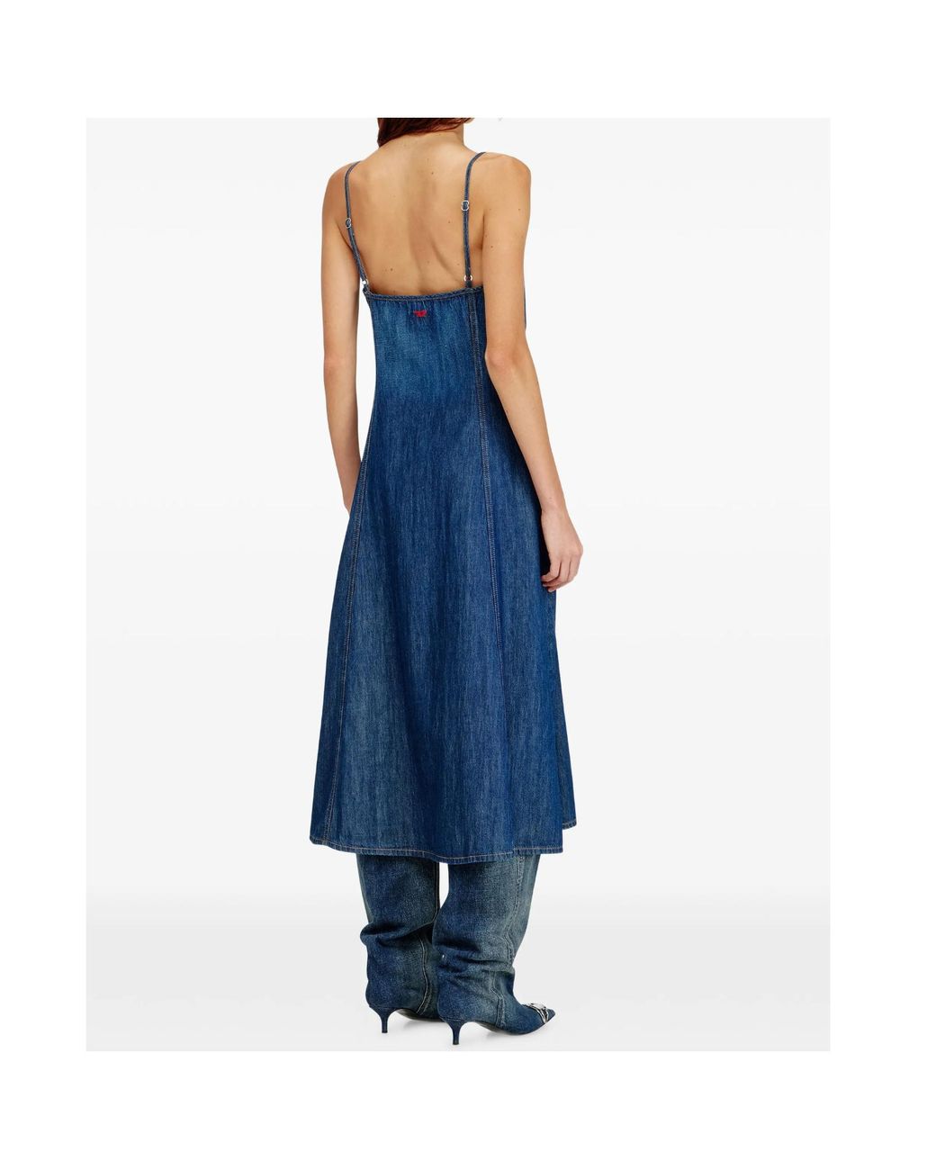 DIESEL Blue De-Beld-D Midi Dress