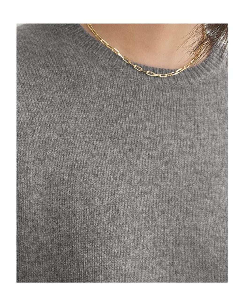 Totême Gray Totême Crewneck Knitted Jumper