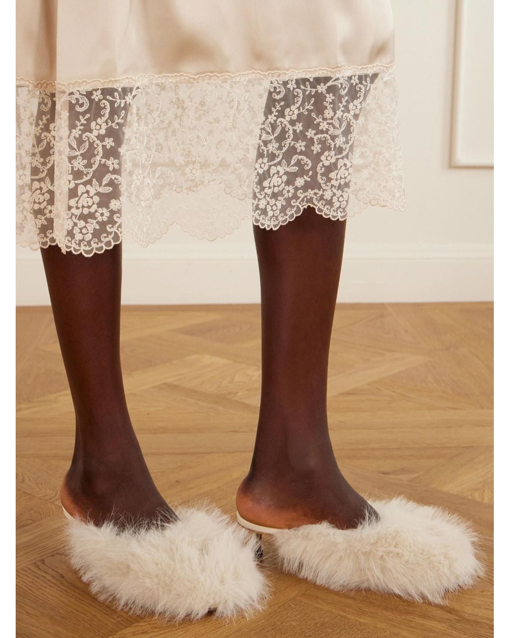 Simone Rocha White Simple Slippers