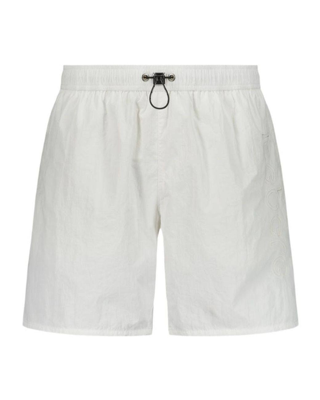 Iceberg White Elasticated Swim Shorts for men