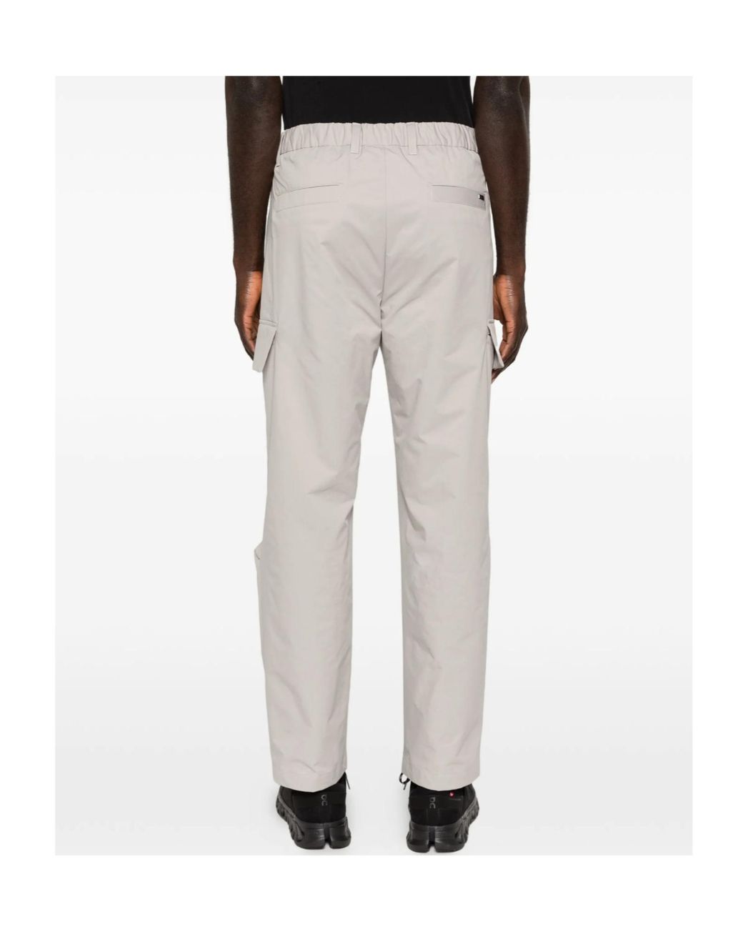 Herno White Elasticated-Waist Cargo Pants for men