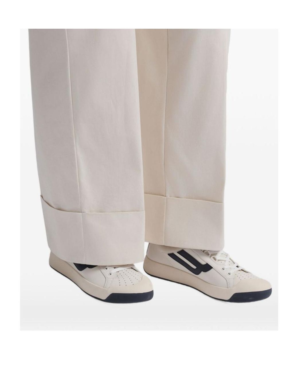 Bally White Round-Toe Sneakers for men