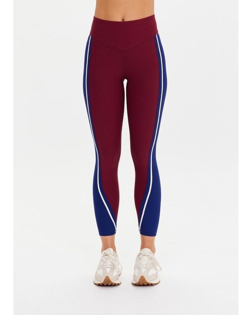 The Upside Red Adesa Stripe Leggings