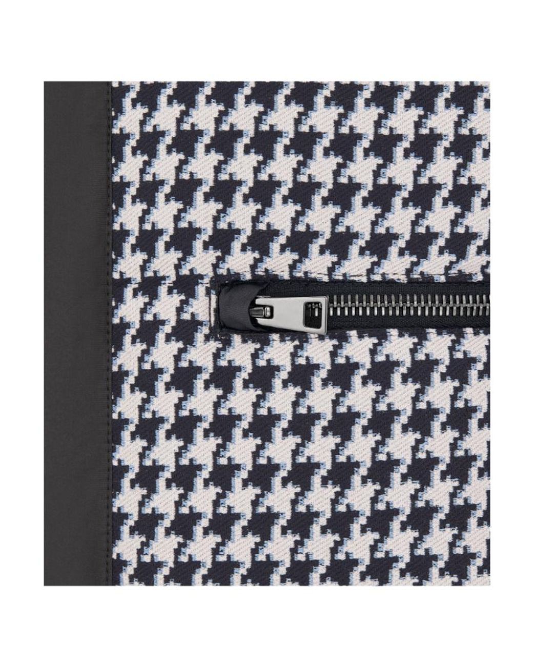Dior Black Christian Houndstooth Zip-Up Jacket