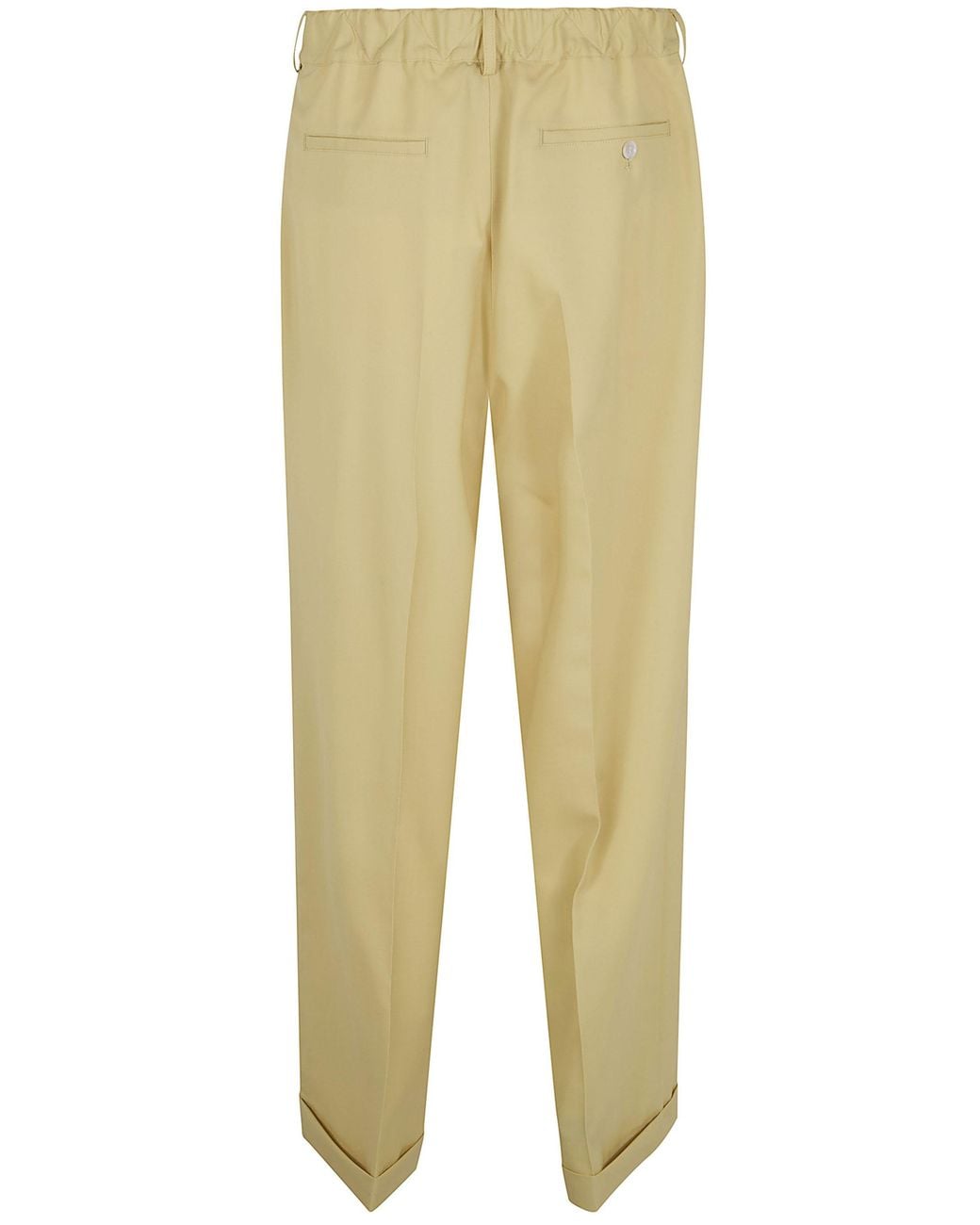 Marni Natural Tropical Pleated Trousers for men