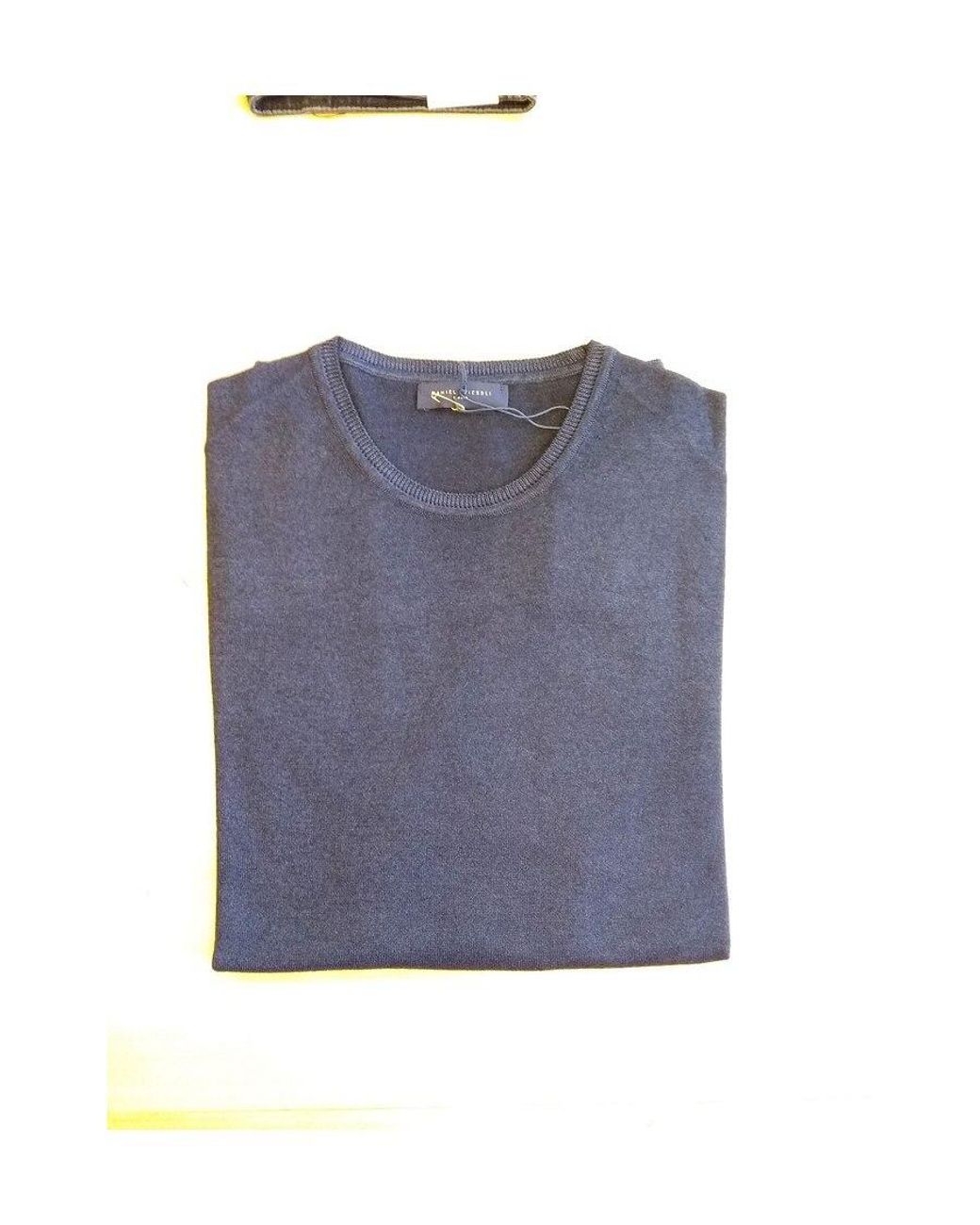 Daniele Fiesoli Blue Crewneck Jumper for men