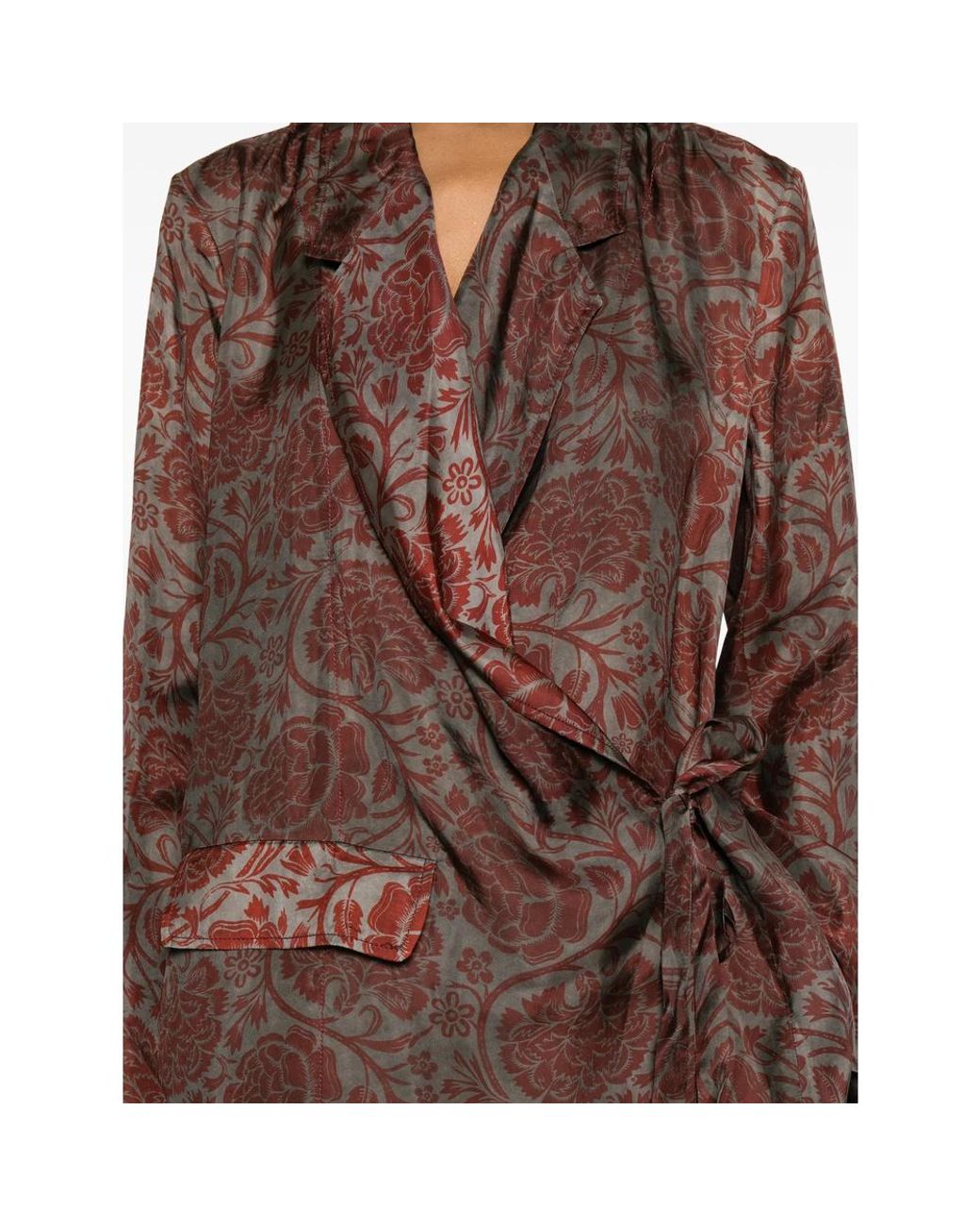 Uma Wang Brown Long-Sleeved Casual Jacket