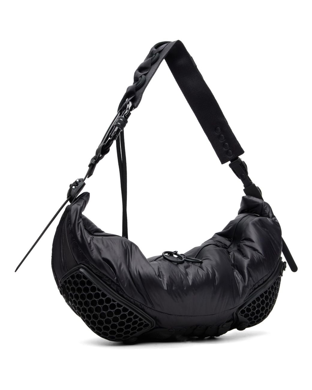 Innerraum Black Object Shoulder Bag for men