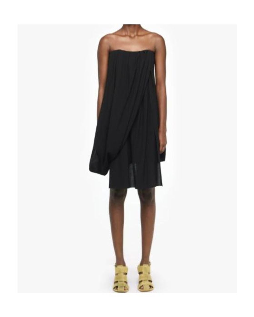 J.W. Anderson Black Jw Anderson Draped Bustier Dress