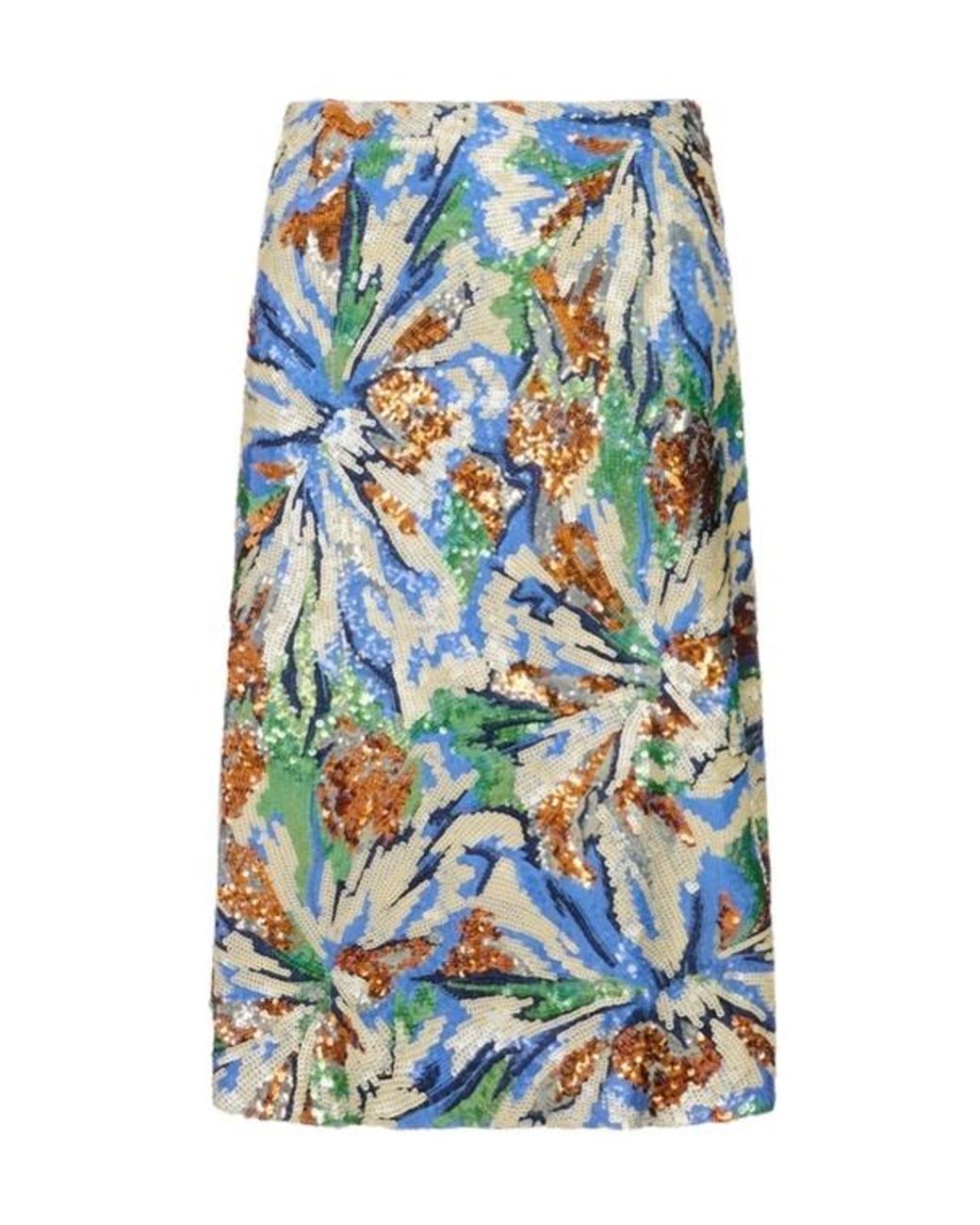 Rabanne Blue Patterned Skirt