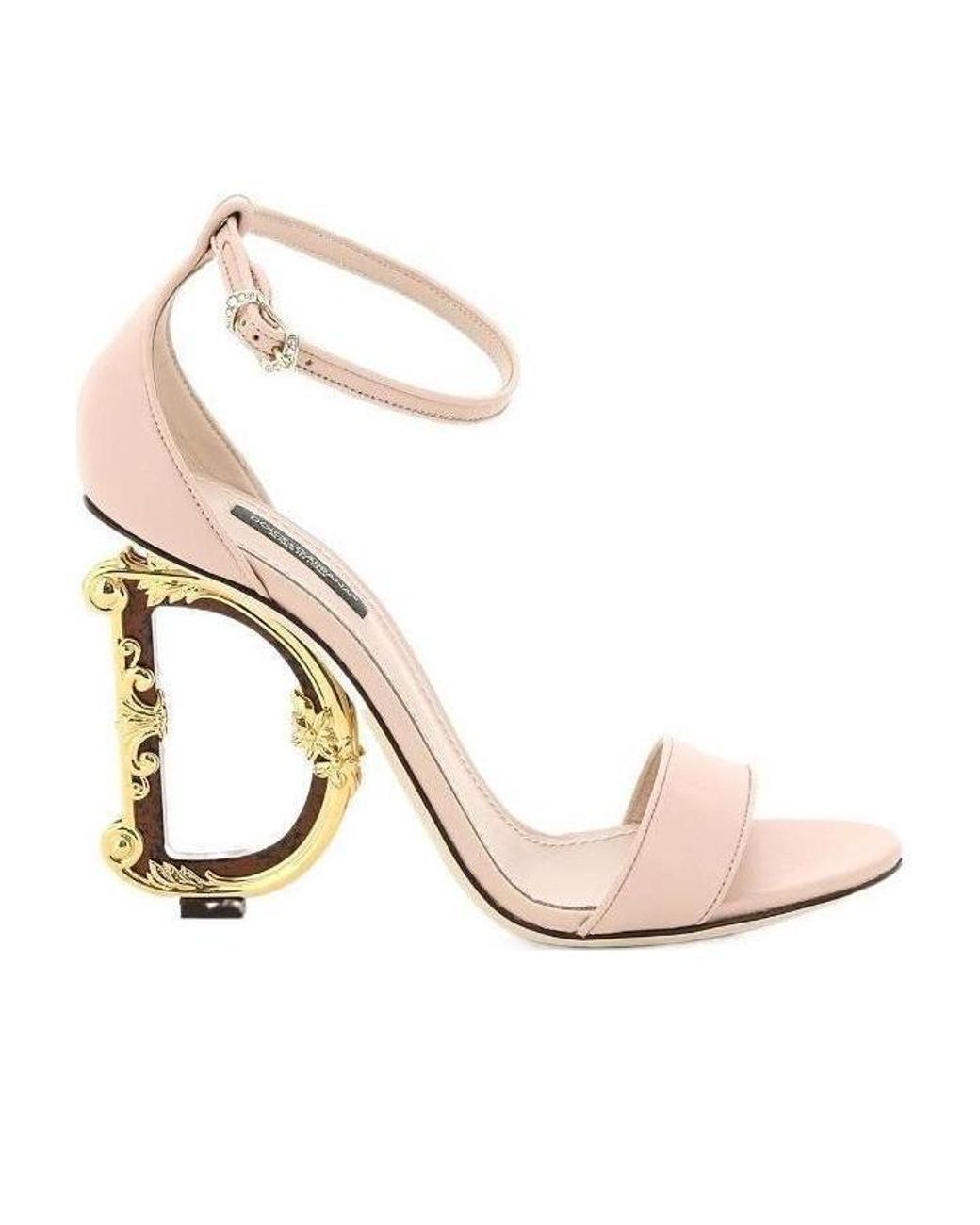 Dolce & Gabbana Natural Baroque Dg Heel Sandals