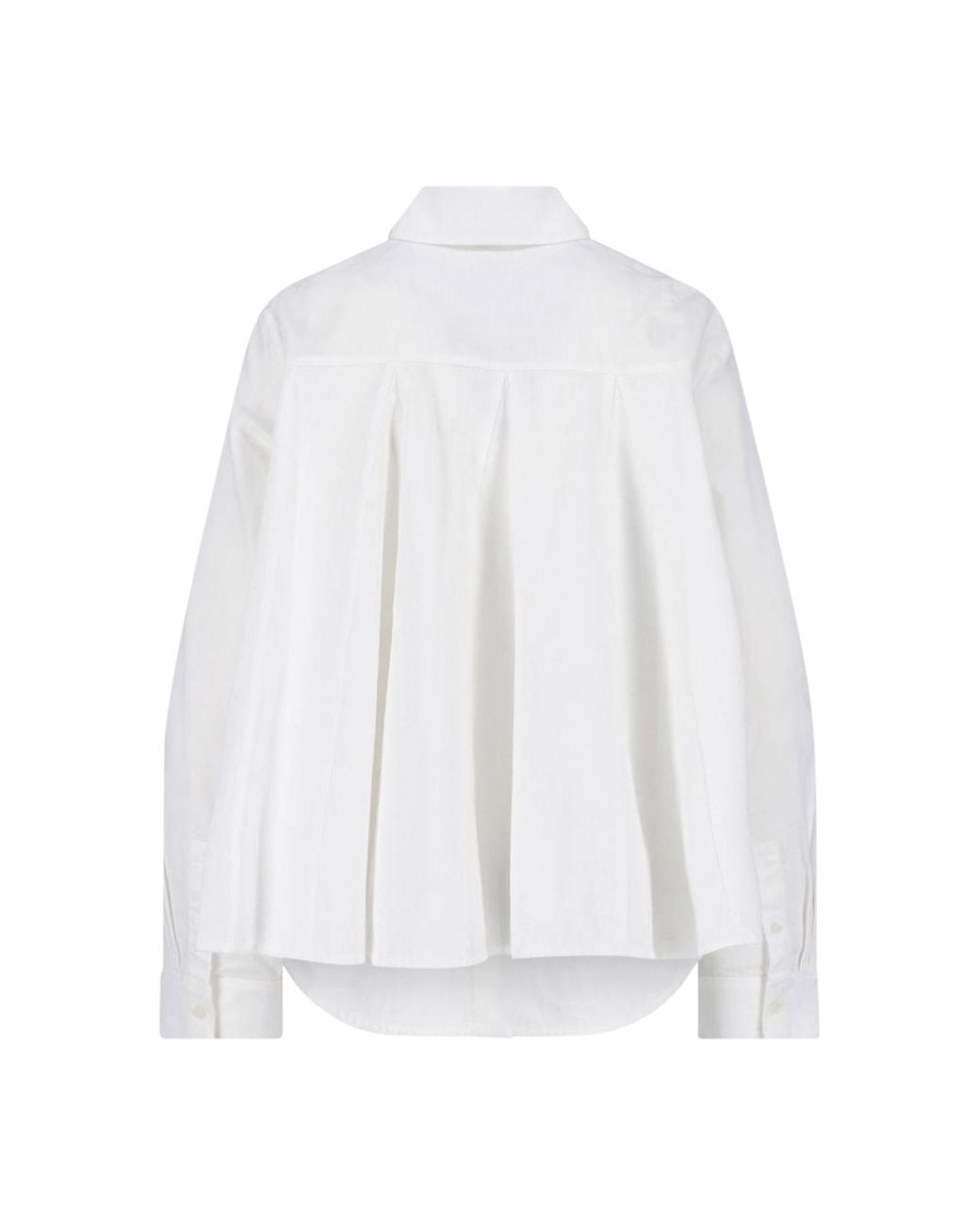 Loewe White Anagram Crochet Embroidered Shirt