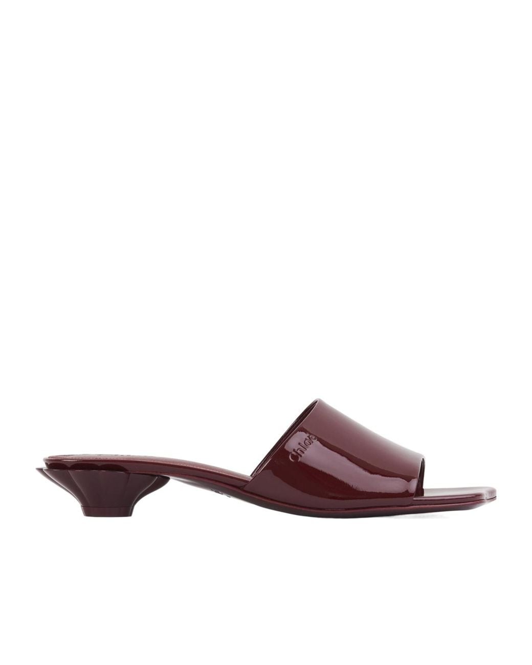 Chloé Purple Flower Mules