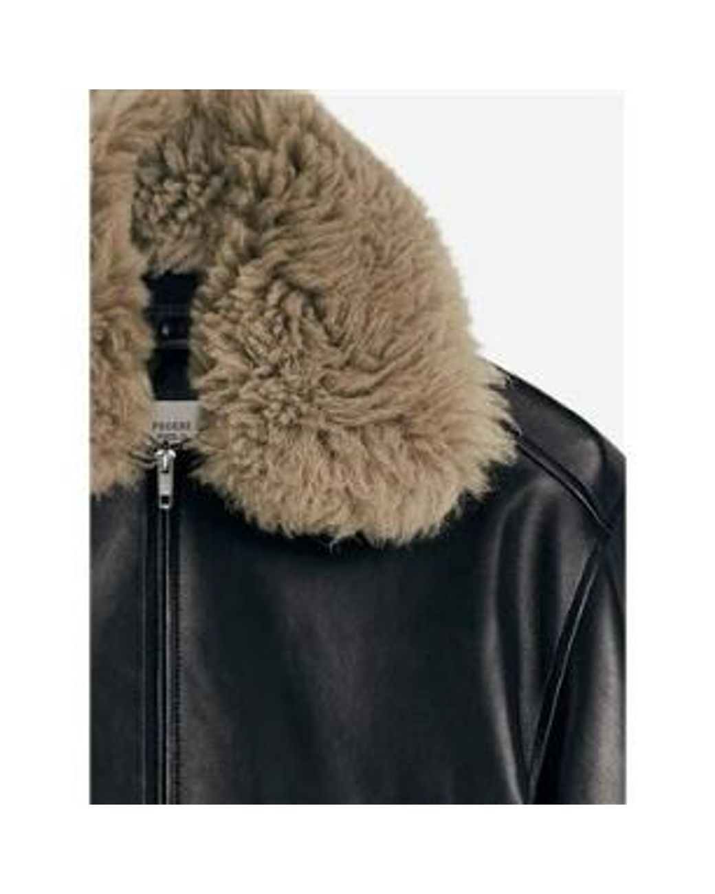 Phoebe Philo Black Cropped Leather Bomber Jacket