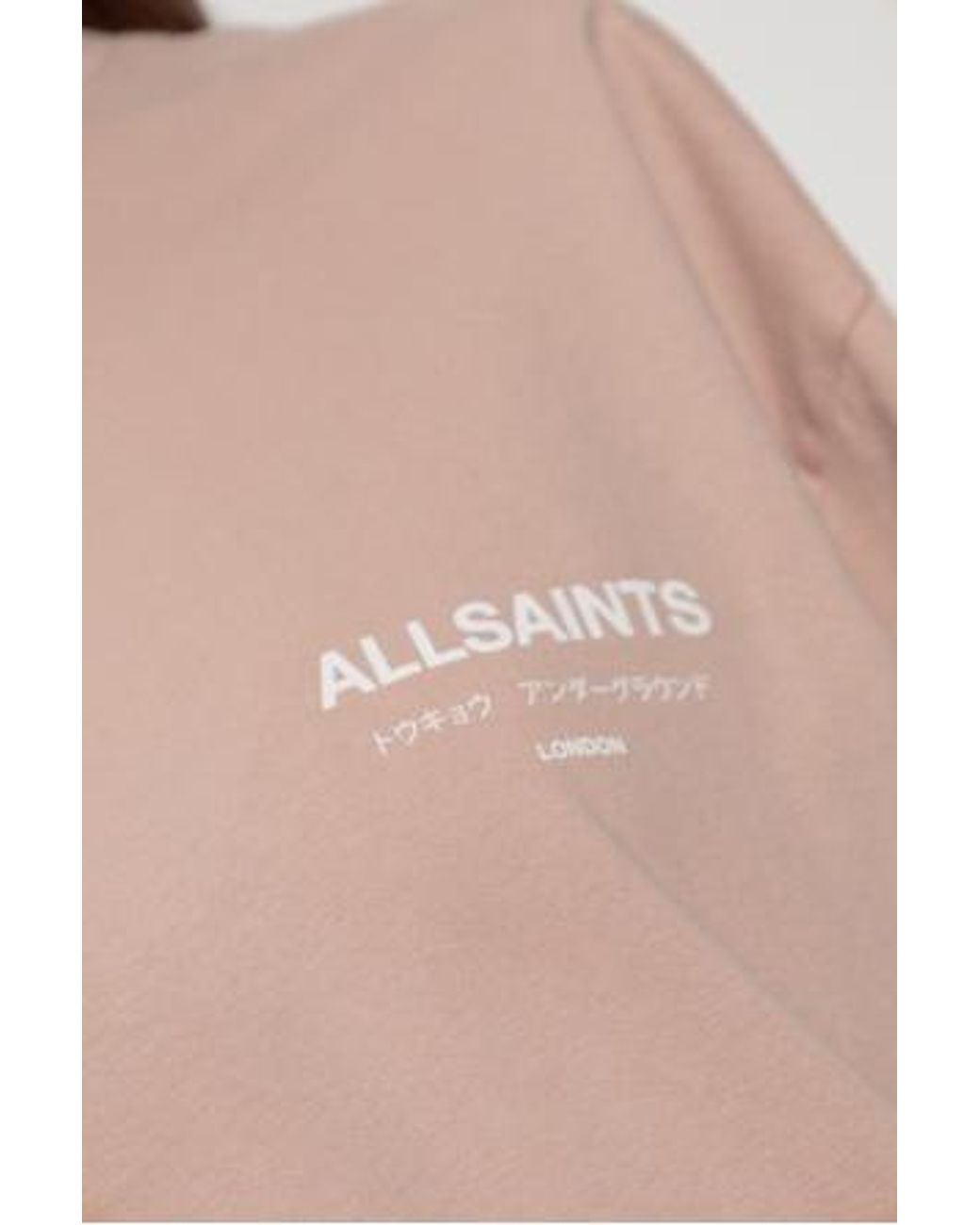 AllSaints Natural Underground Logo T-Shirt