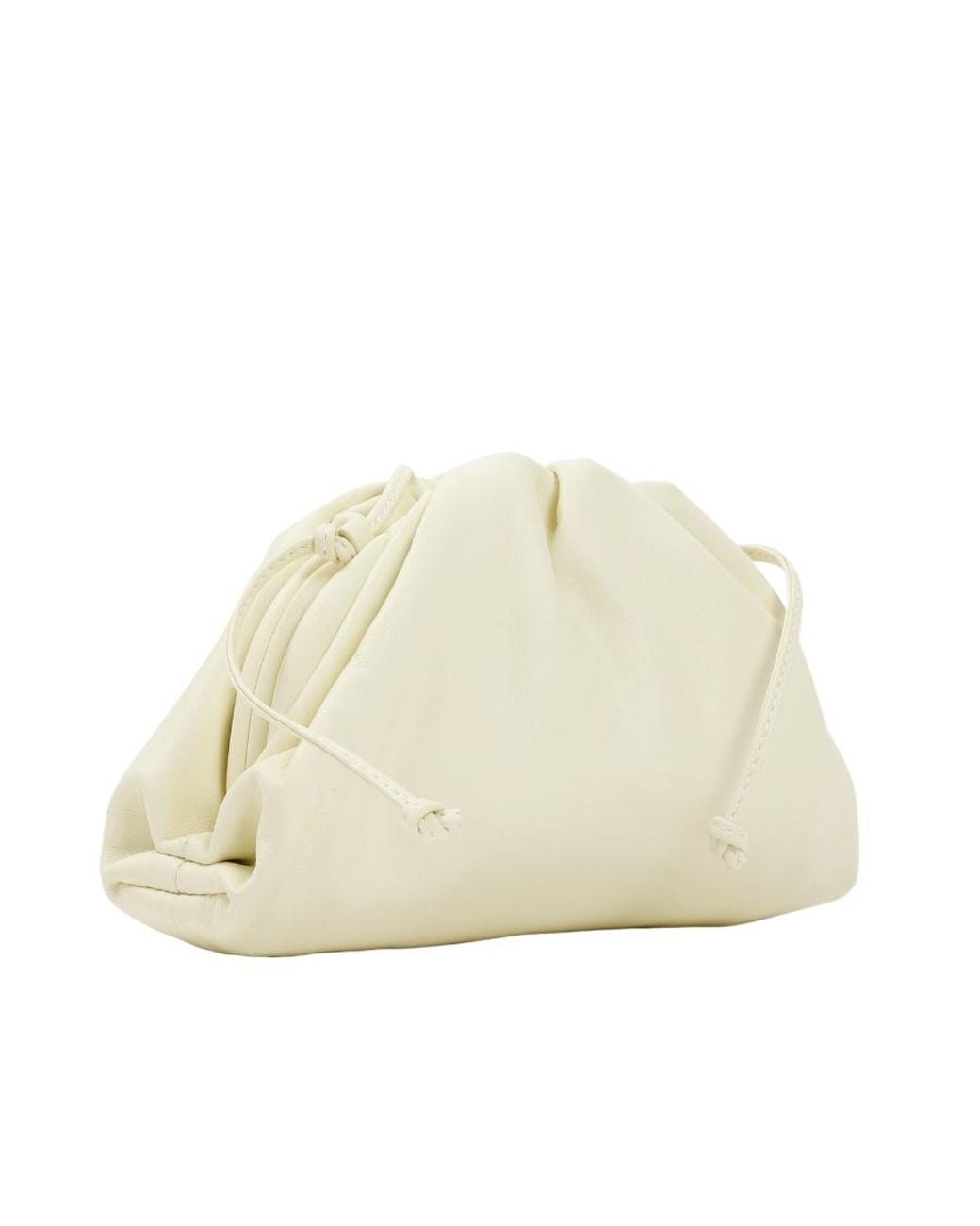 Bottega Veneta White Mini Clutch Bag