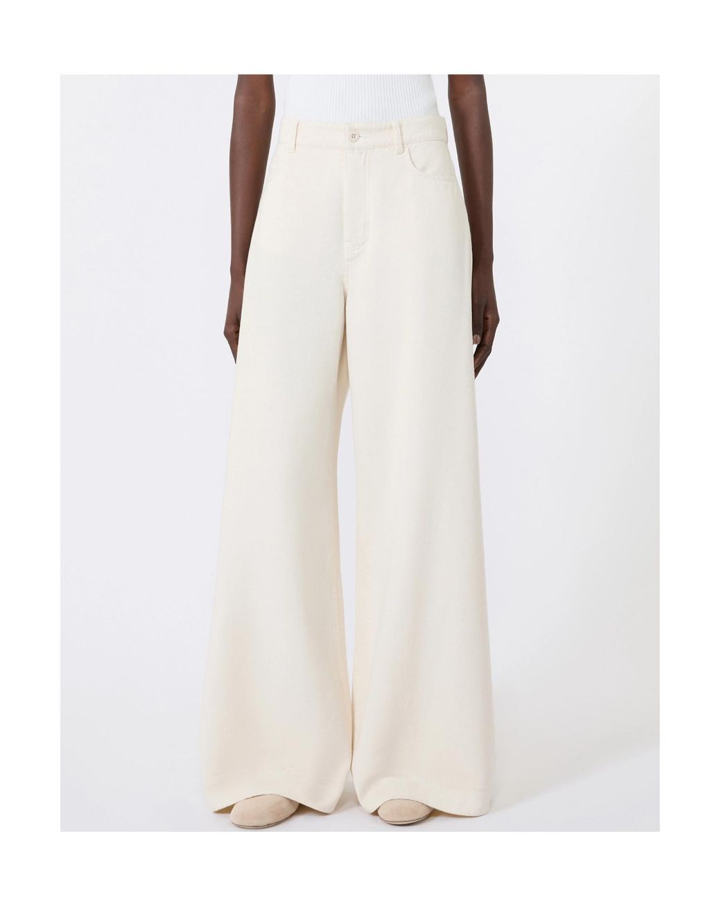Weekend by Maxmara White Wide-Leg Jeans