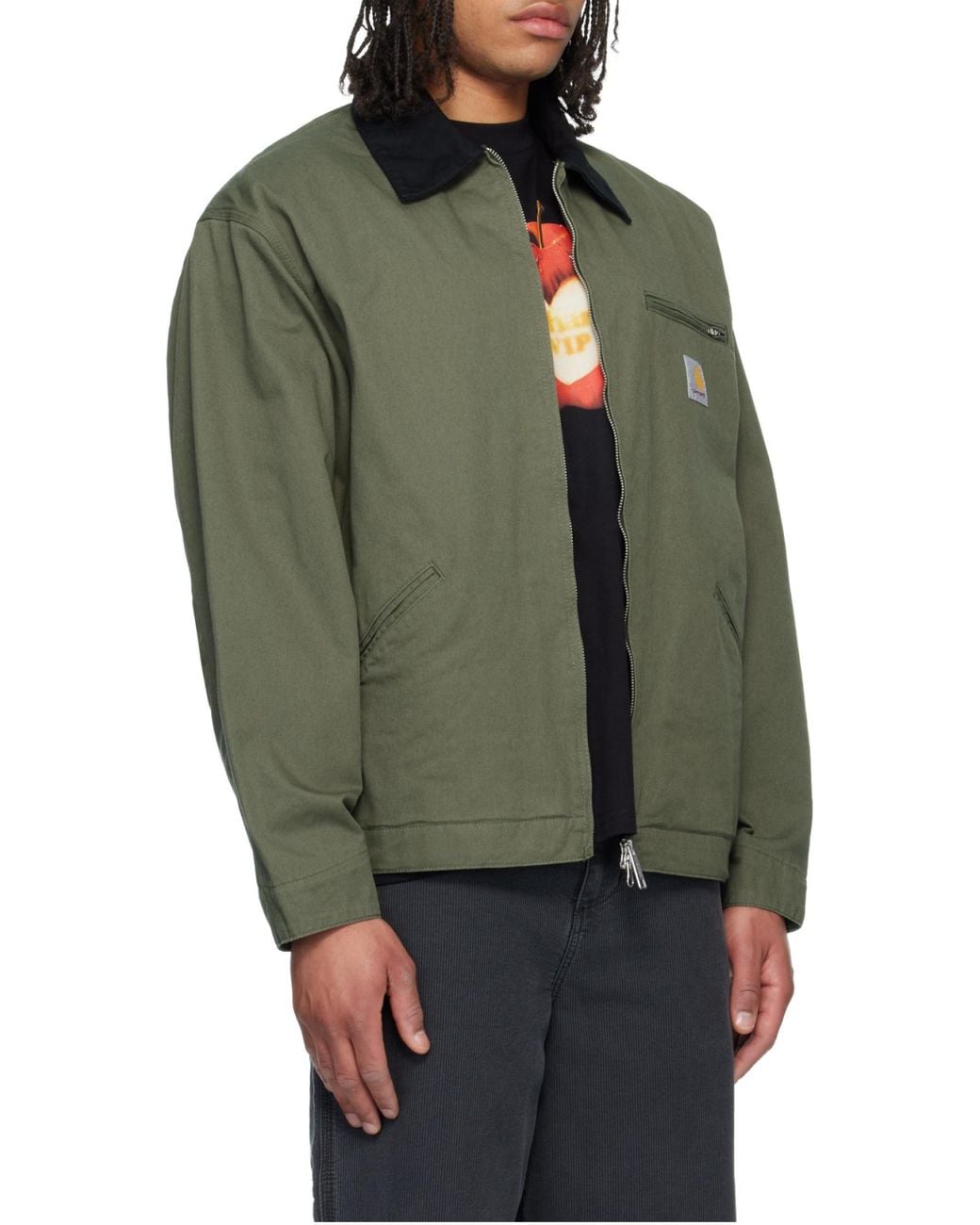Carhartt Green Og Detroit Zip Jacket for men