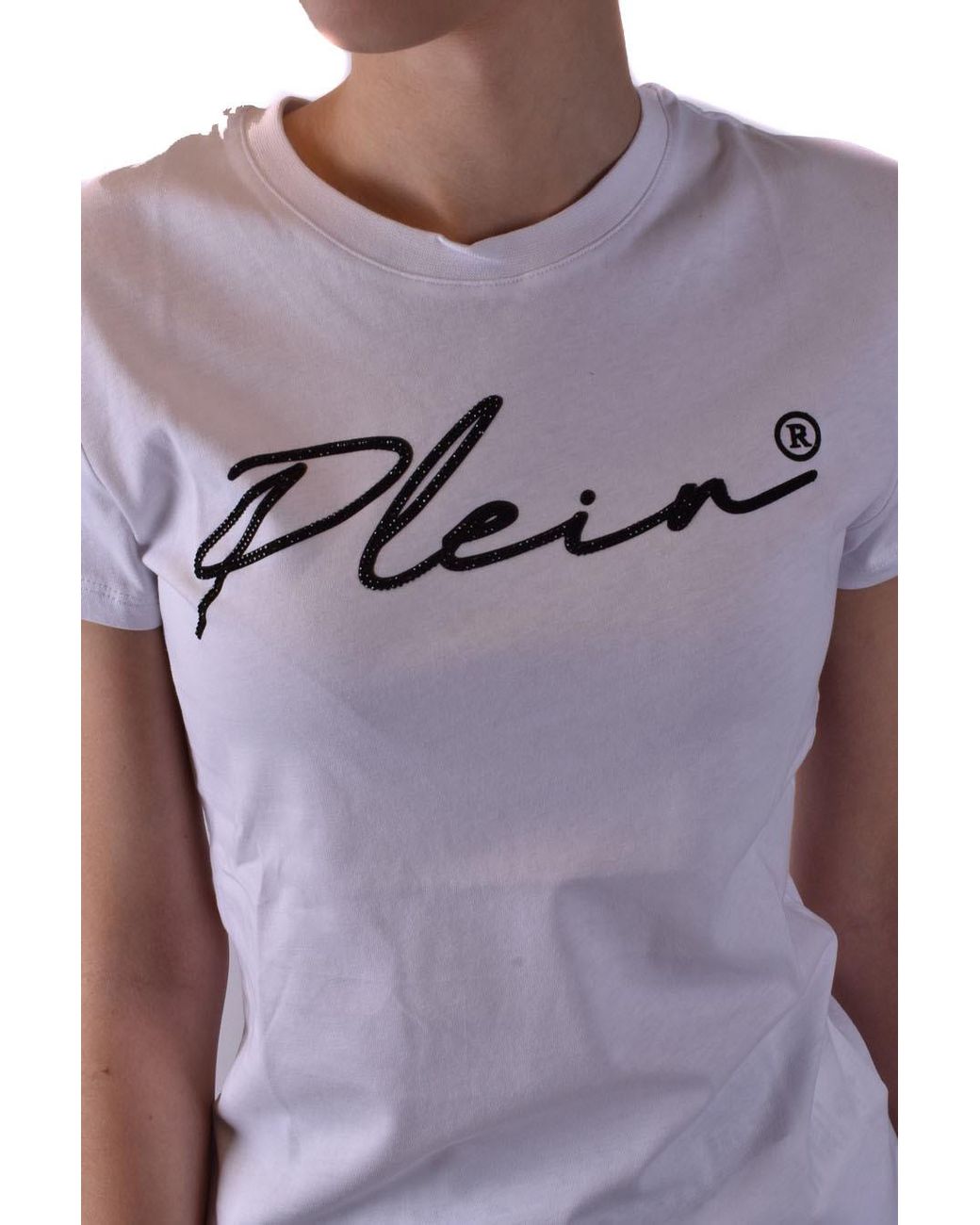 Philipp Plein White Logo-Print Short-Sleeved T-Shirt