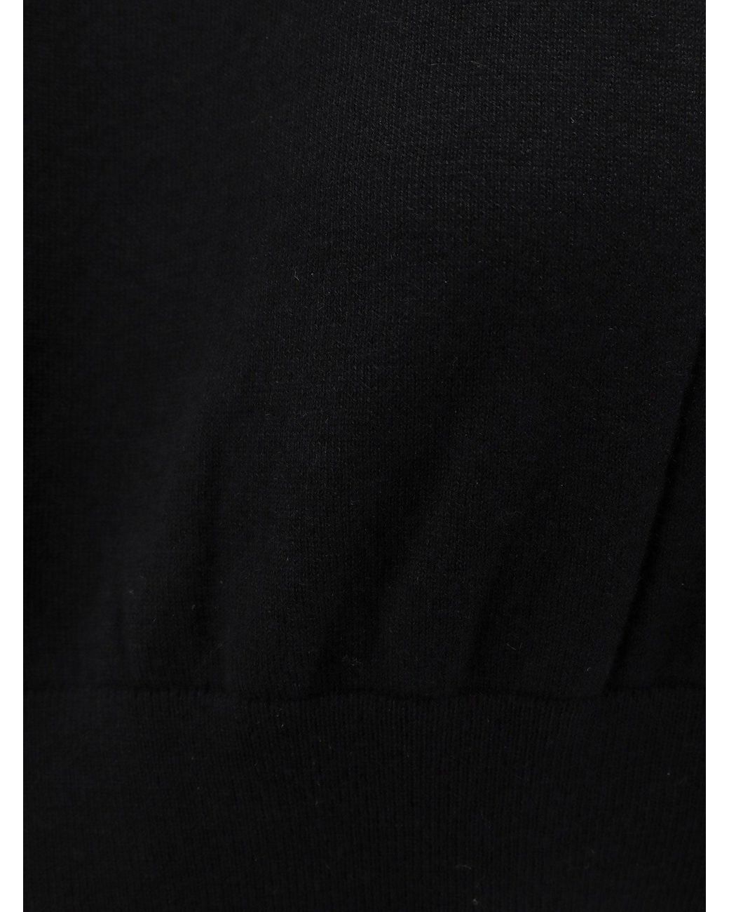 Loro Piana Black Turtleneck Knit Top