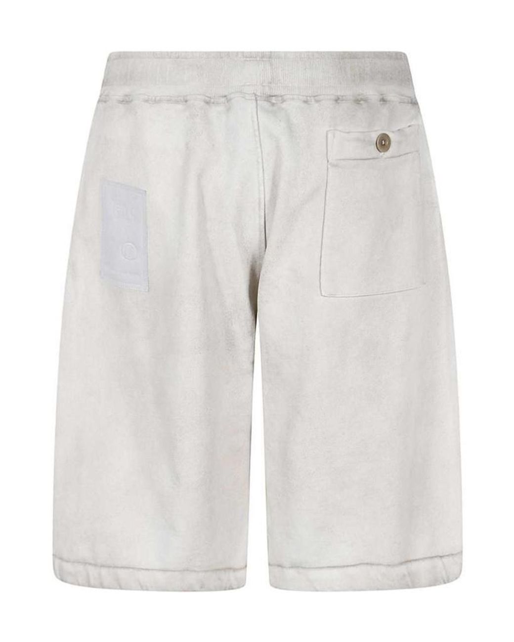 C P Company White Wide-Leg Shorts for men