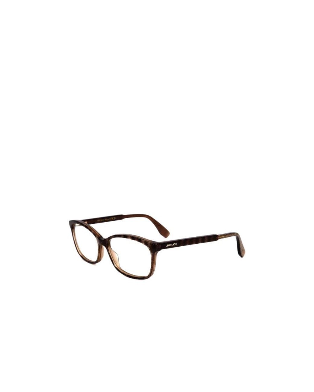 Jimmy Choo Metallic Eyewear Rectangular Frame Glasses