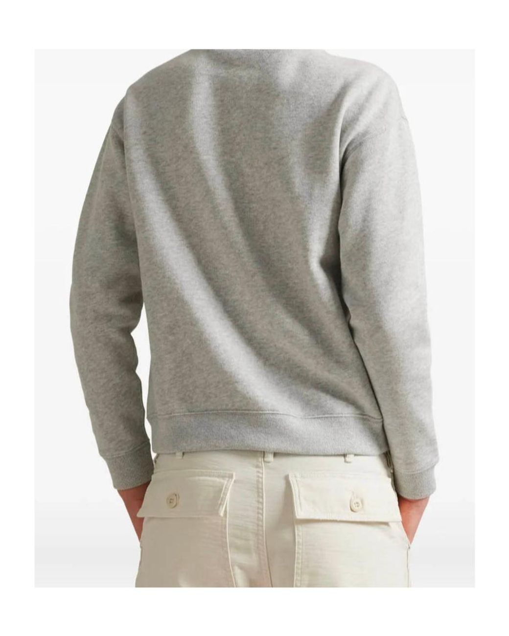 Polo Ralph Lauren White Polo Bear Printed Crewneck Sweatshirt