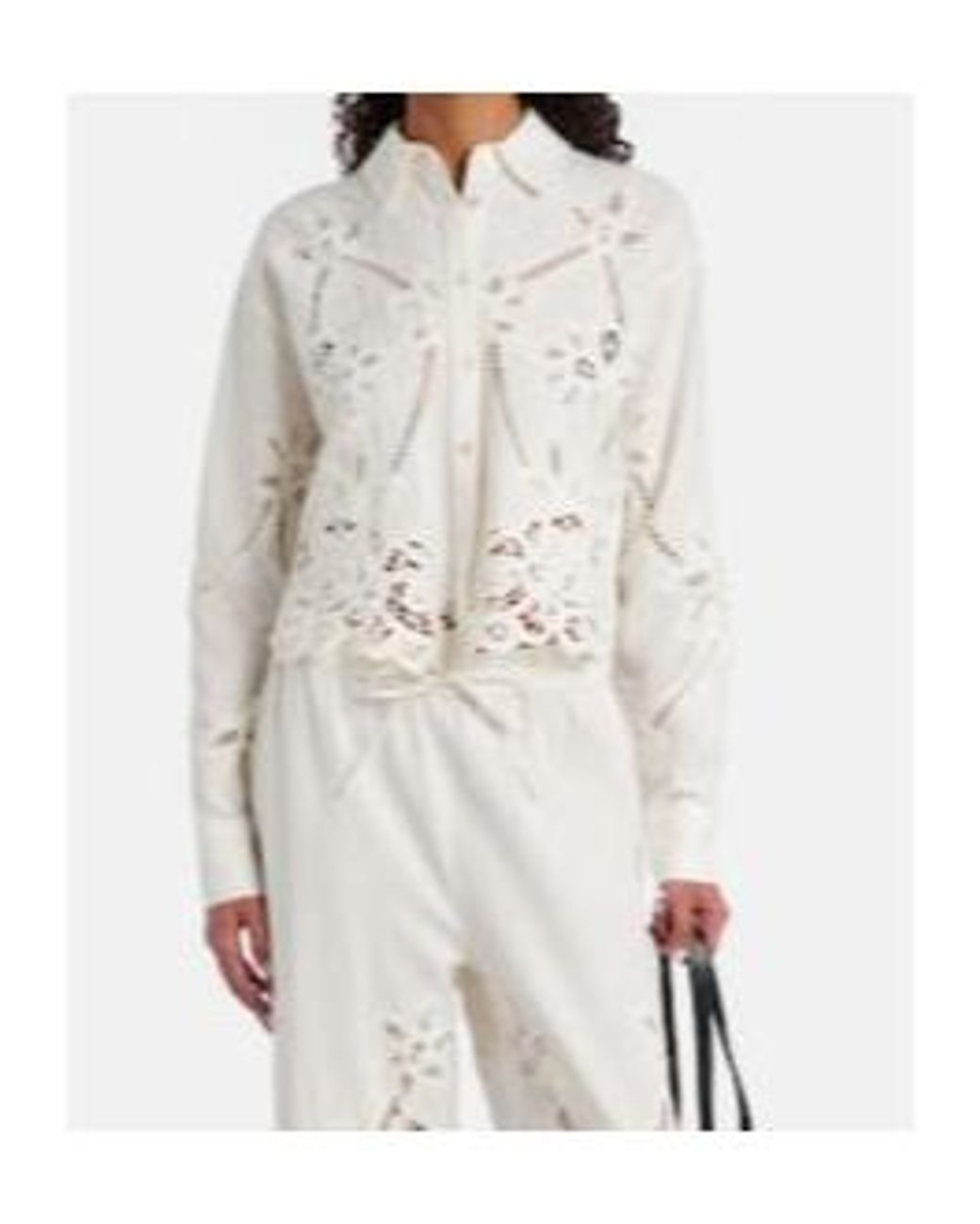 Veronica Beard White Long-Sleeved Shirt