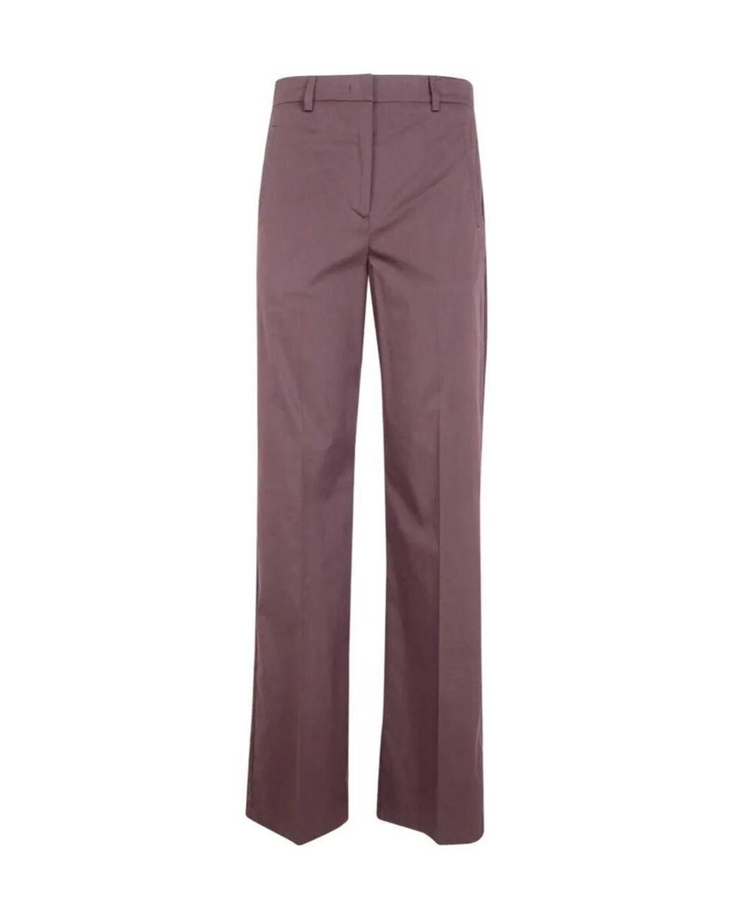 Blugirl Blumarine Purple Straight-Leg Tailored Pants