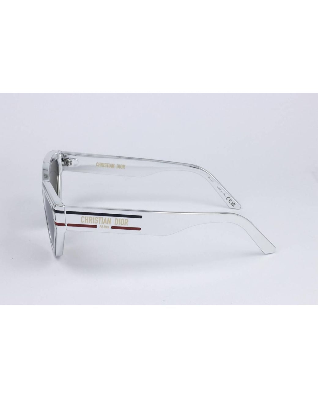 Dior White Triangle Frame Sunglasses
