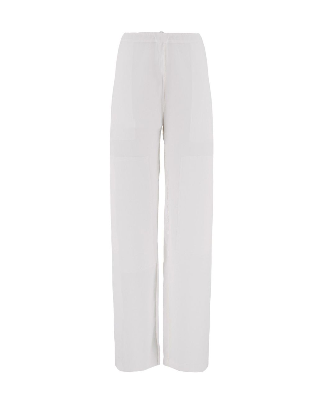 Ferragamo White Rope Wide-Legged Casual Trousers