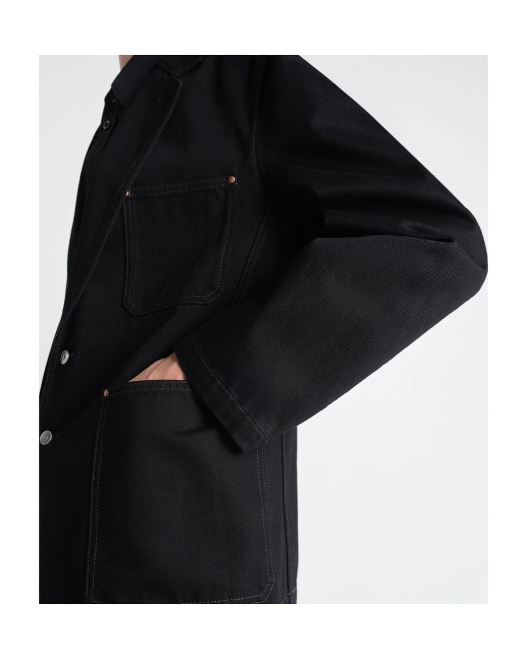 Lemaire Black Single-Breasted Blazer for men