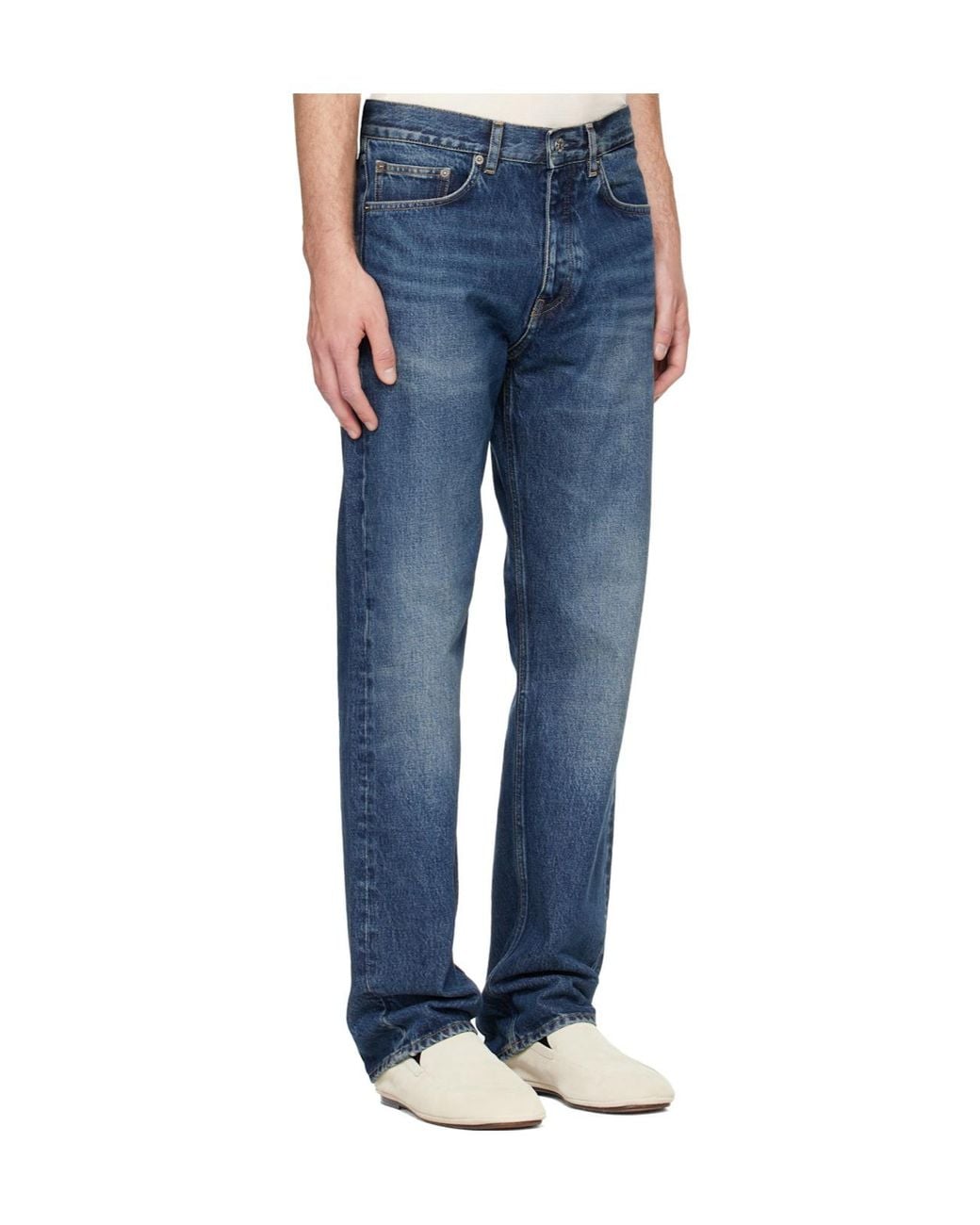 sunflower Blue Logo Patch Trousers for men