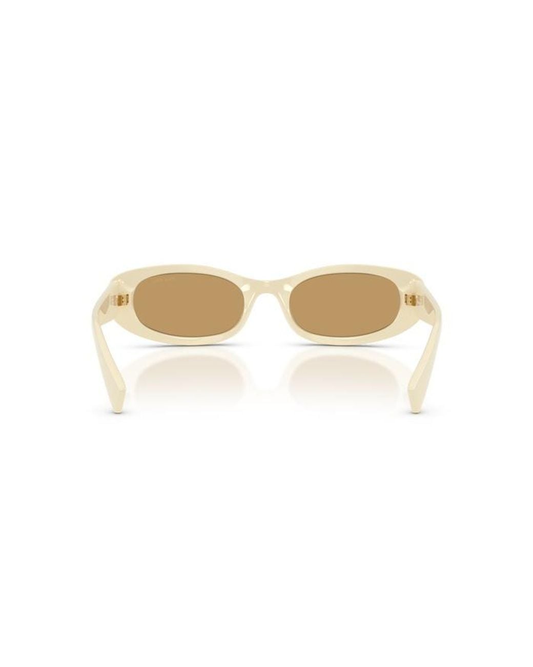 Miu Miu Natural Eyewear Oval Frame Sunglasses