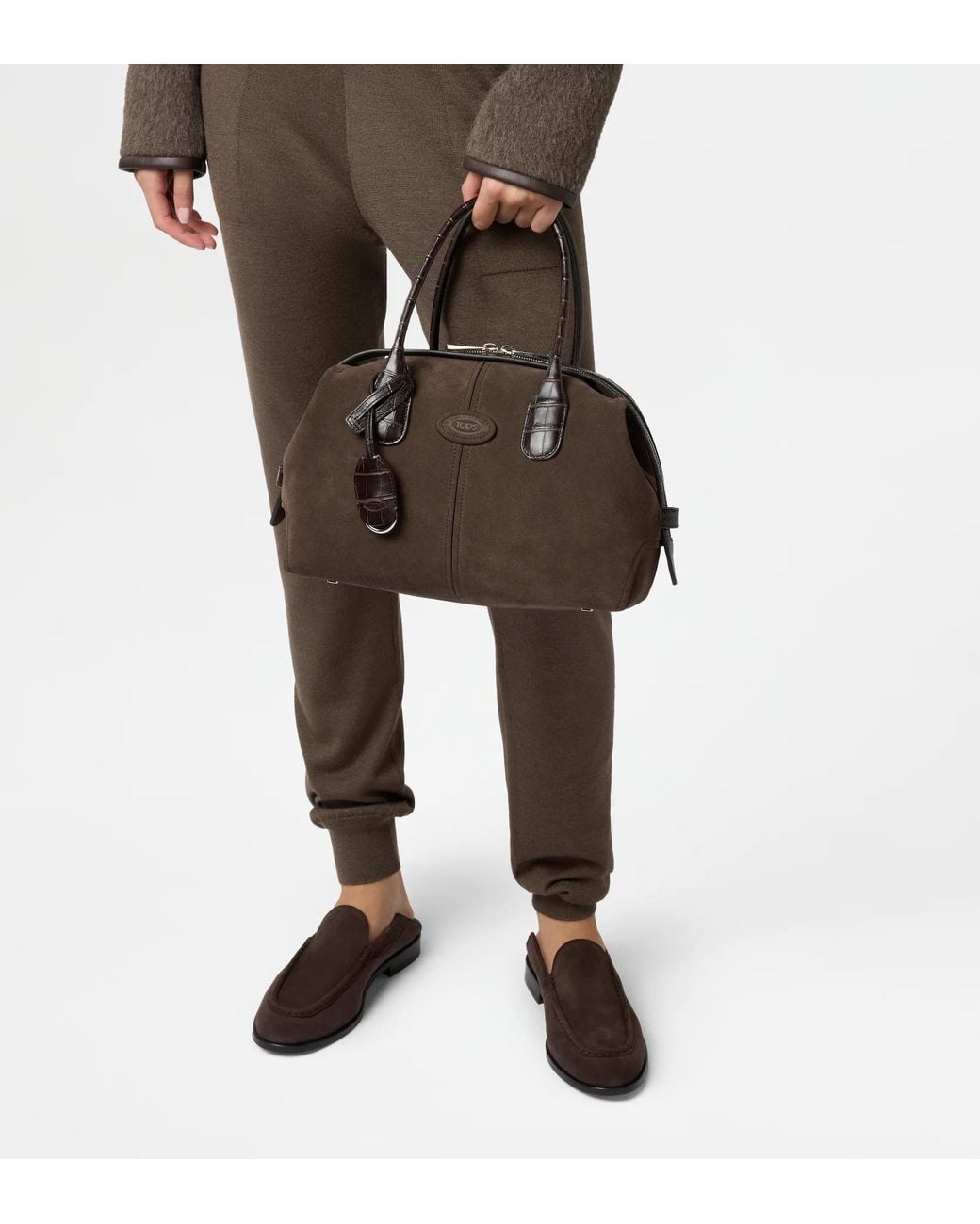 Tod's Brown Di Bag Bowling Bag
