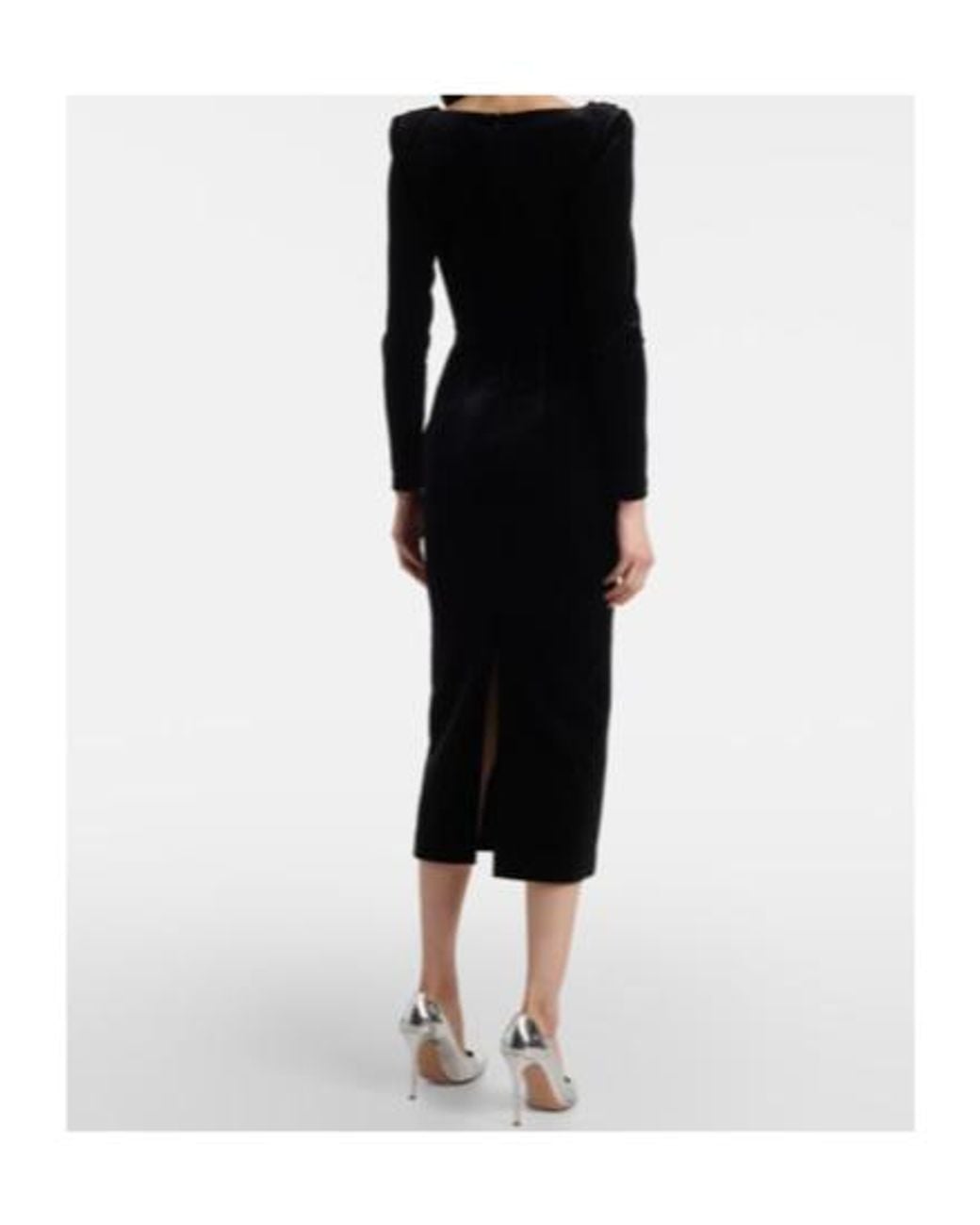 Alex Perry Black Velvet Corset Dress
