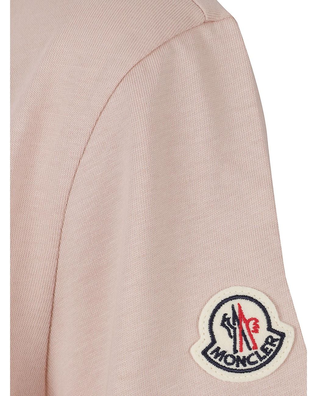 Moncler Pink Short-Sleeve T-Shirt