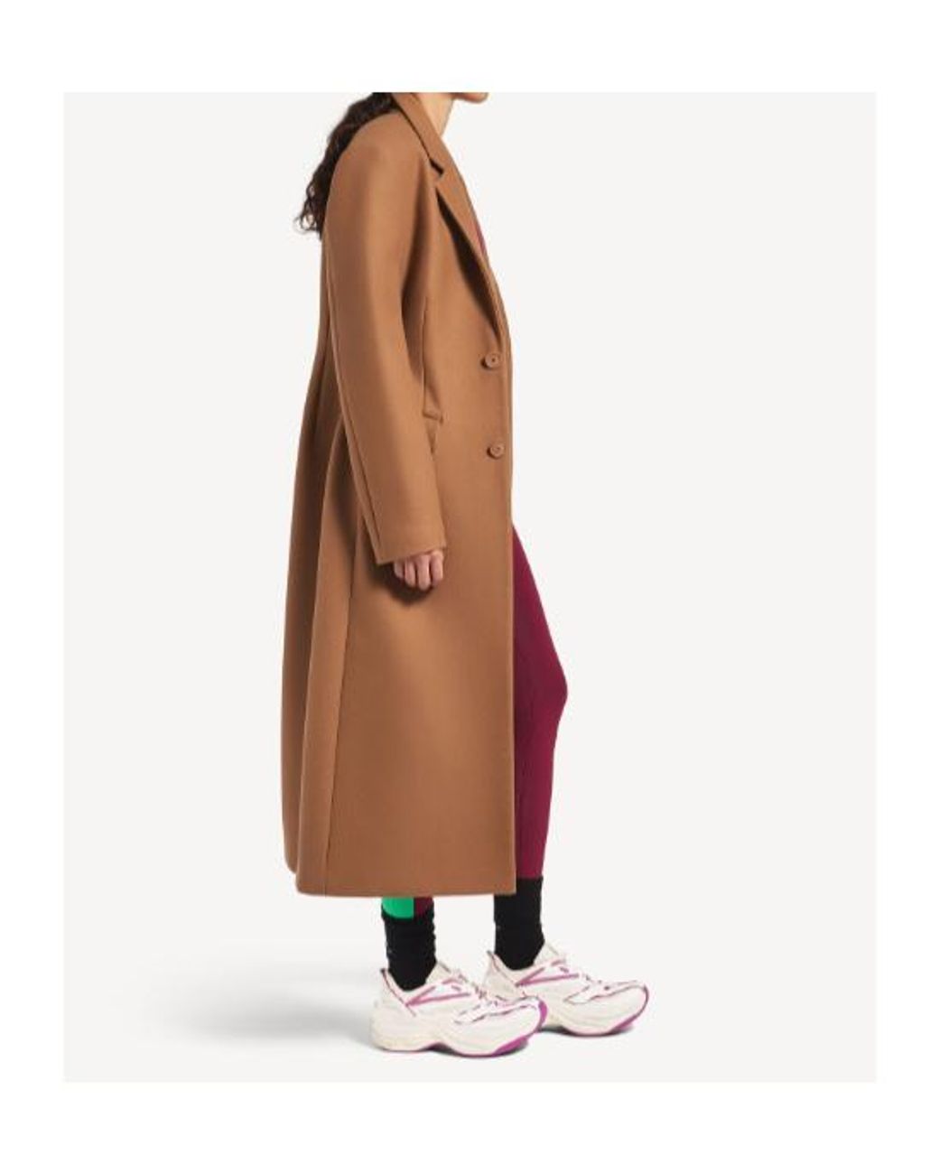 Balenciaga Brown Sb Single-Breasted Coat