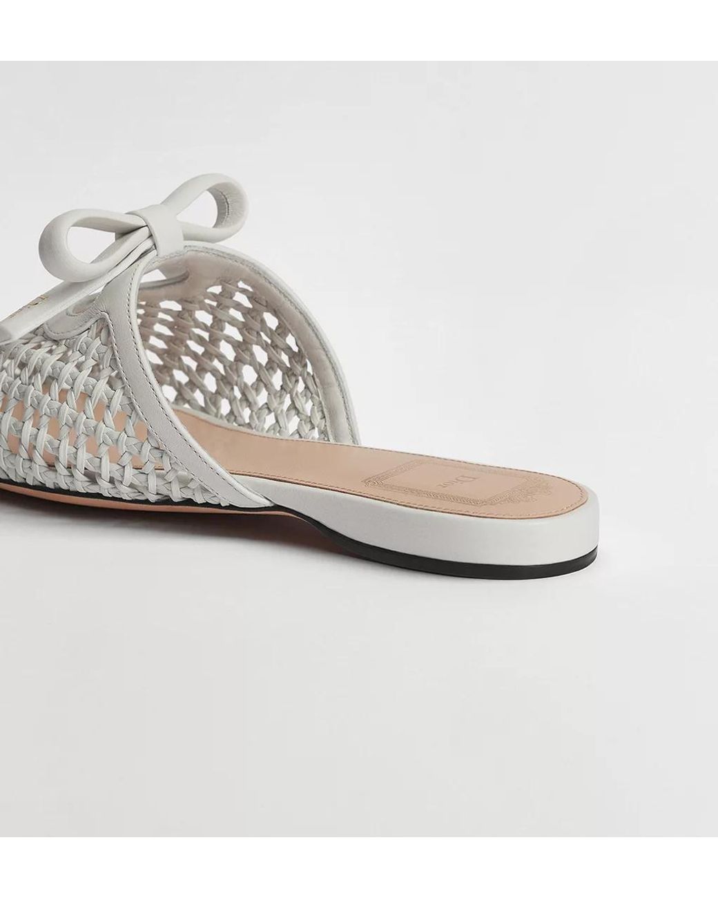 Dior White Cœur Mule