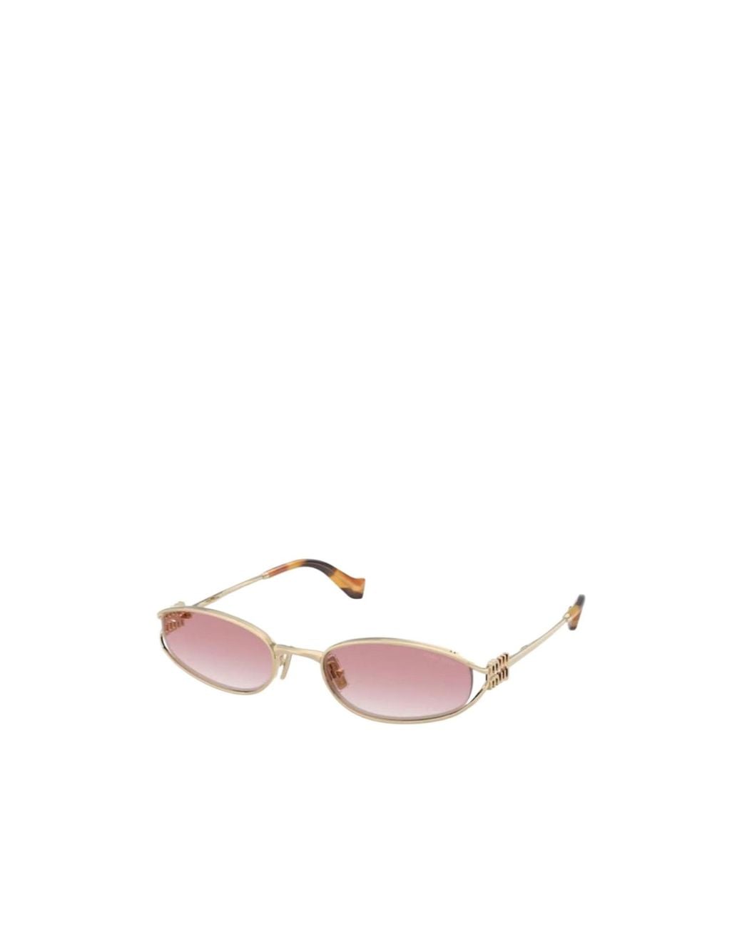 Miu Miu Pink Logo Sunglasses