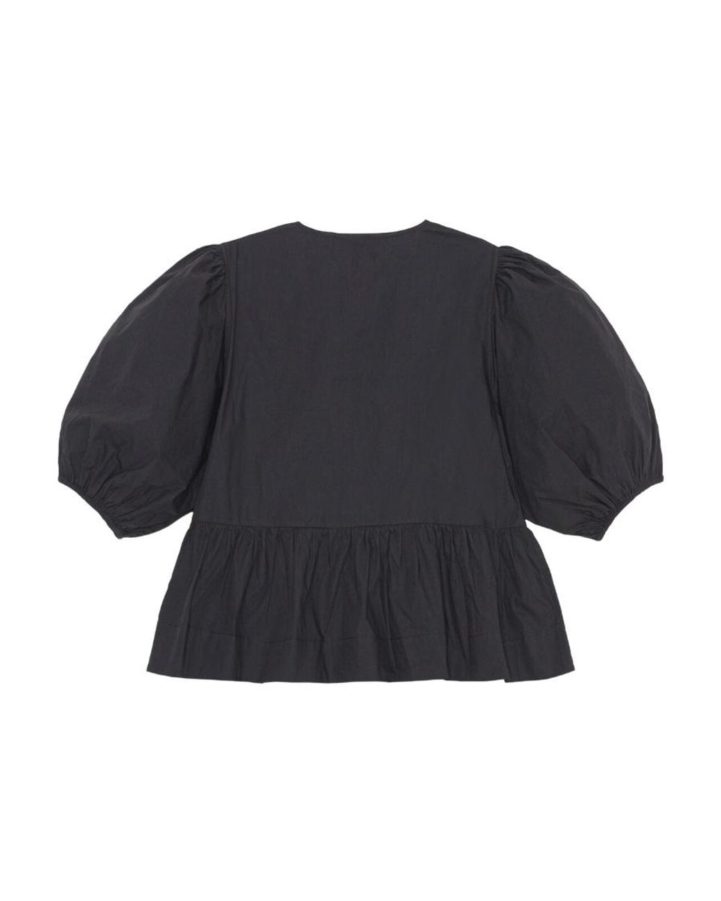 Ganni Blue Poplin Shirt