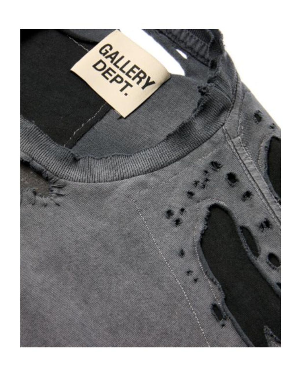 GALLERY DEPT. Gray Crew Neck T-Shirt for men