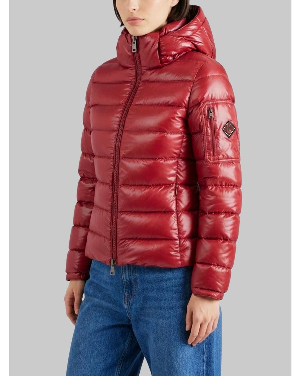 Herno Red Glossy Down Jacket